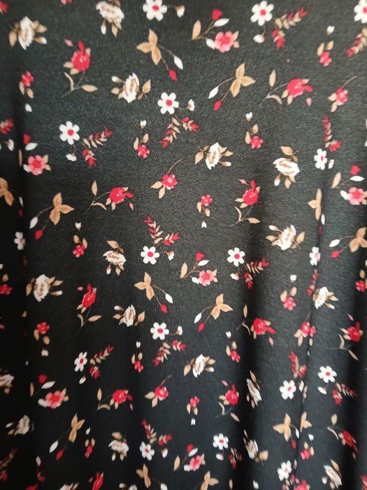 Śliczna długa sukienka w kwiaty plus size rozmiar 48/50/52   5 XL