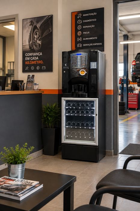 Máquina Vending NECTA Renovada | Café + Snacks | Garantia