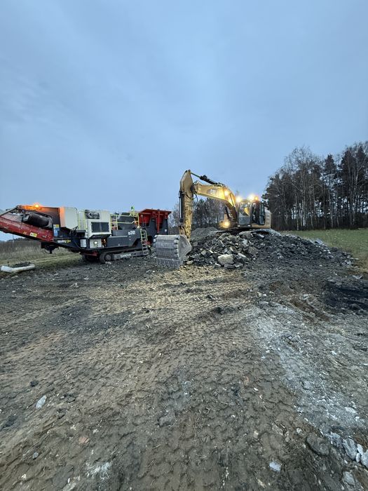 Kruszarka Wynajem Kruszarki Usługi Kruszarką Wyburzenia Rozbiórki