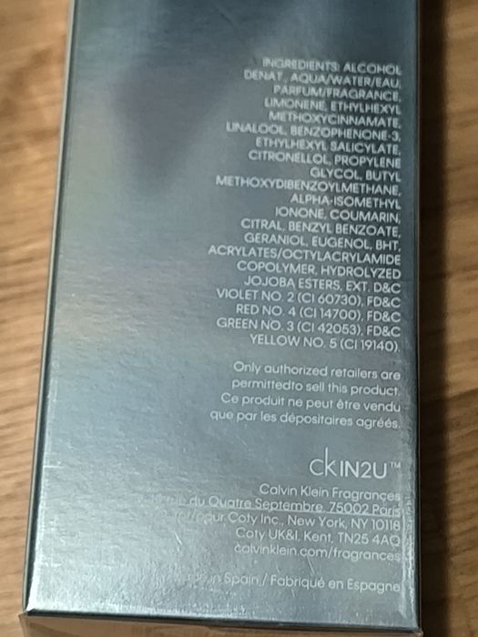 CKIN2U perfum męski Calvin Klein