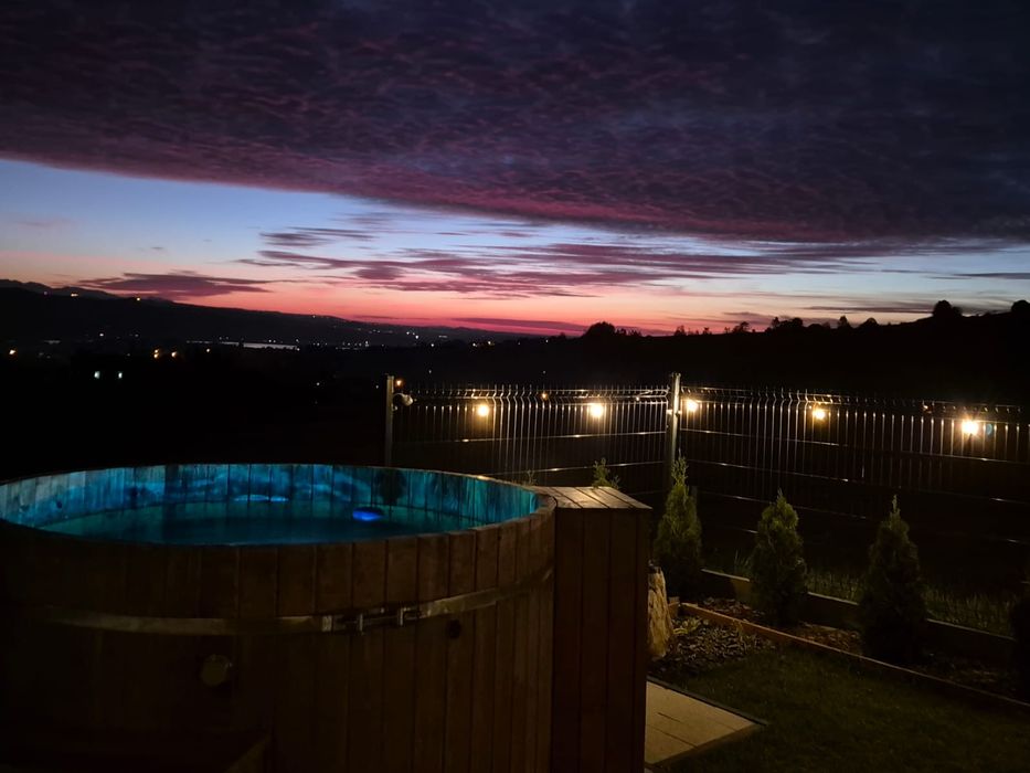 Domek w górach Pieniny Gorce Jezioro Czorsztyńskie z jacuzzi sauną wid