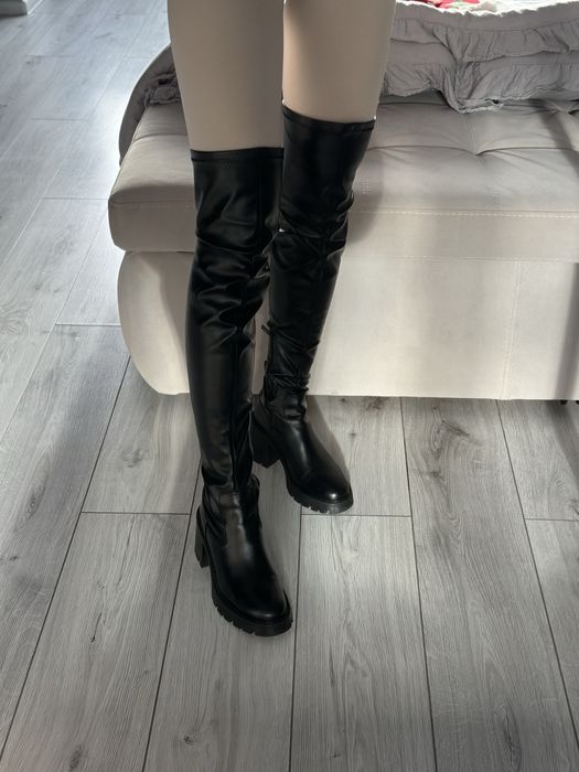 Чоботи ботфорти Zara