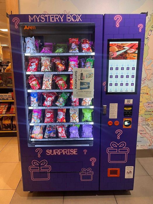 Automat vendingowy Mystery Box | Gotowy Biznes | Nowy | Zatowarowany