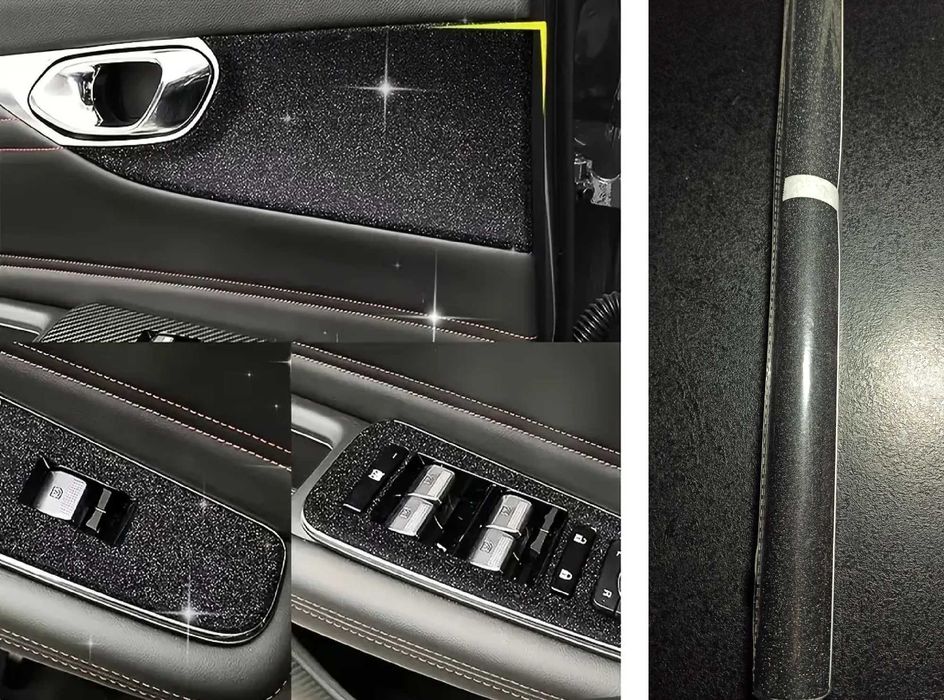 Пленка защитная для порогов автомобиля. Карбоновая пленка .