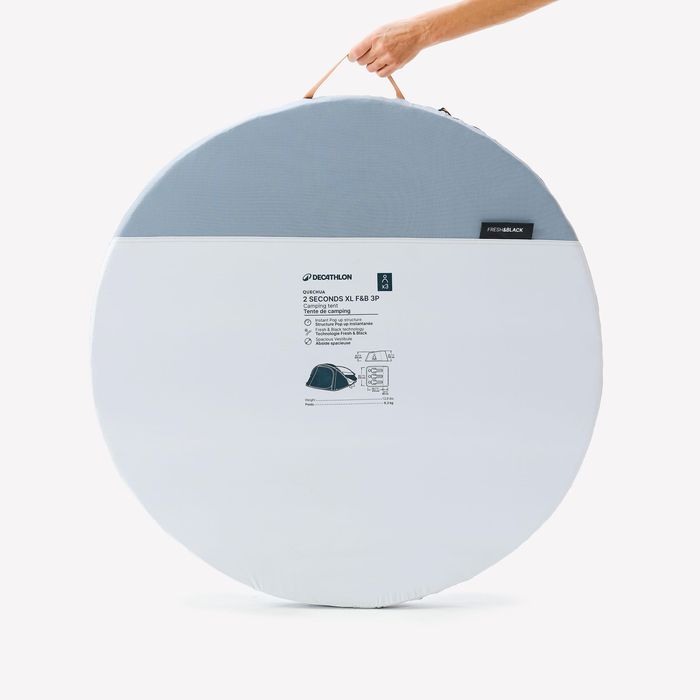 3-Person Instant Camping Tent, 2 Seconds XL F&B64285457929729121