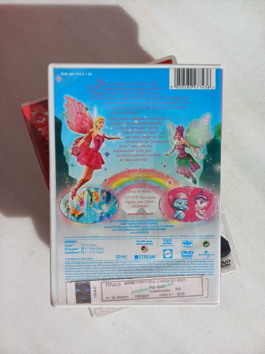 DVD da Barbie Fairytopia - A magia do arco-íris