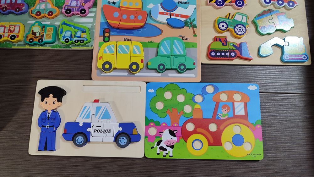 Пазли дерев'яні для самих маленьких