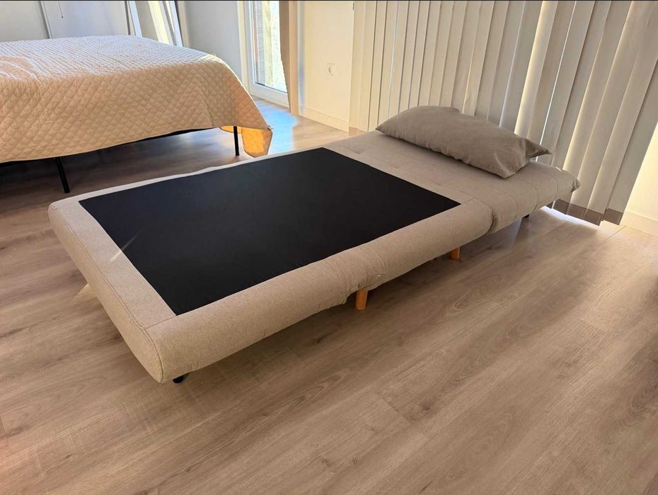 Sofá cama dobrável