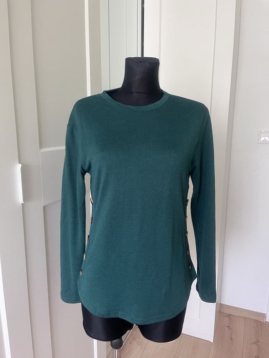Ciemnozielony sweter S