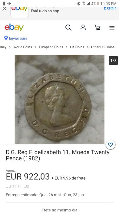 vendo essas moedas de 1982 ,1983, 1997,2008,2010,2014