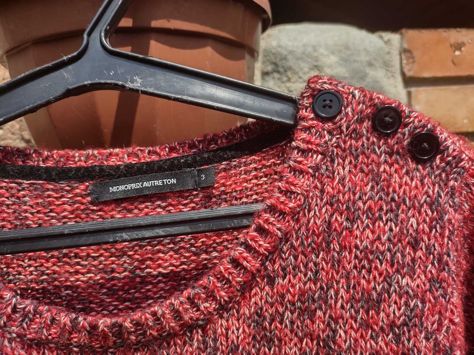 pulower damski sweter melanż 40-42