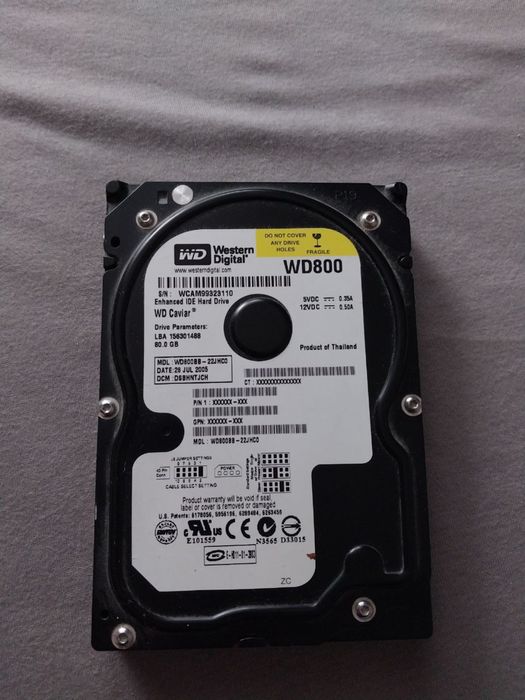 Жорсткий диск Western Digital WD800