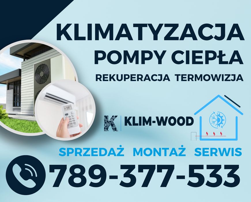 Klimatyzacja Pompy ciepła,Rekuperacja-Sprzedaż,montaż,serwis