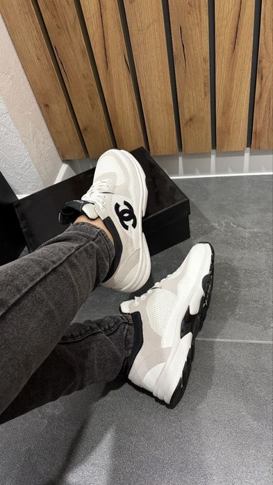 Жіночі преміальні кросівки Chanel premium , кросівки шанель , жіночі