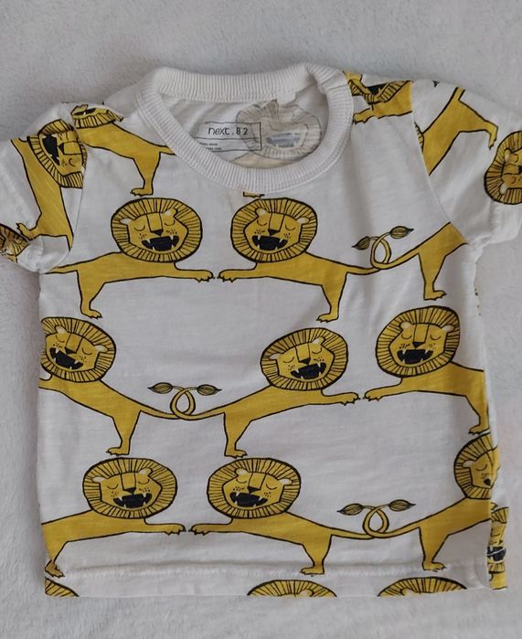 7 szt Koszulki letnie chłopięce na krótki rękaw 80