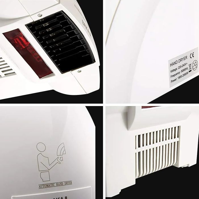 Automatyczna suszarka do rąk bezdotykowa na podczerwień z czujnikiem