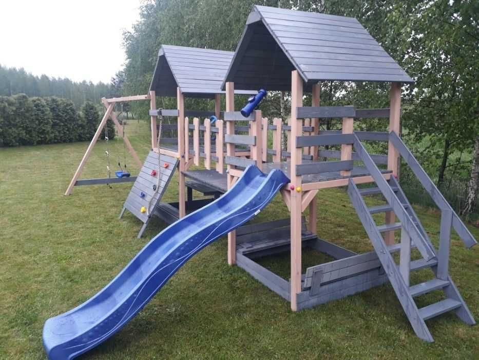 %RATY% Zapisy na 2026r.  D3  Plac zabaw z mostkiem domek MONTAŻ GRATIS