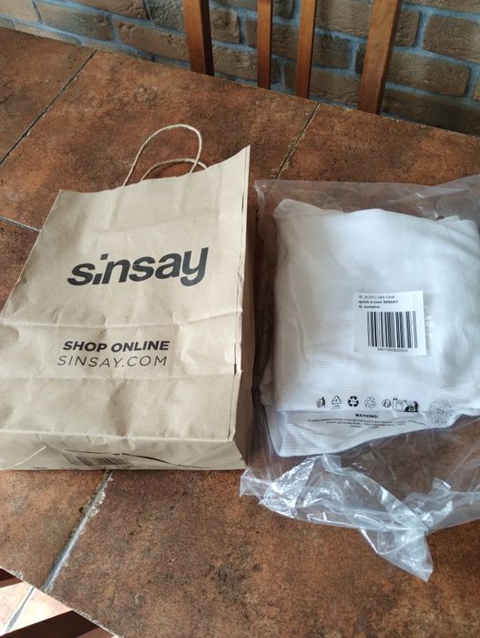 Biały bawełniany golf Sinsay