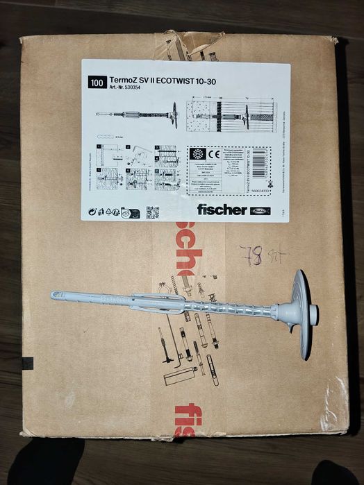 Kołek do styropianu Fischer 79szt