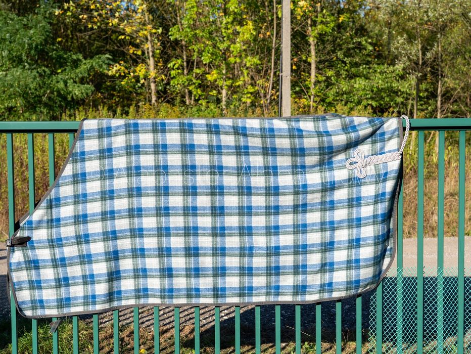 Derka wełniana 155 cm w krate