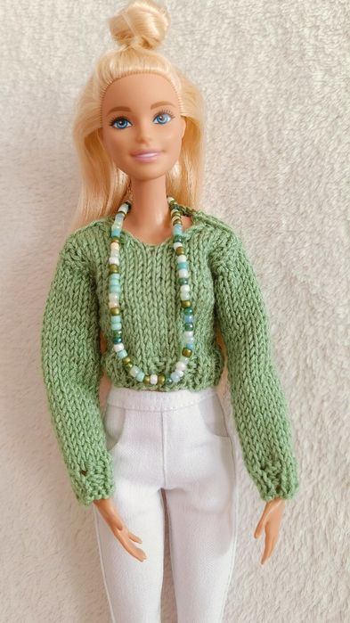 Sweter dla Barbie, ubranko dla Barbie, made to move