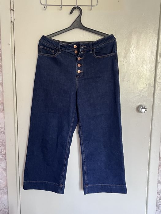 Джинси сині кюлоти +подарунок