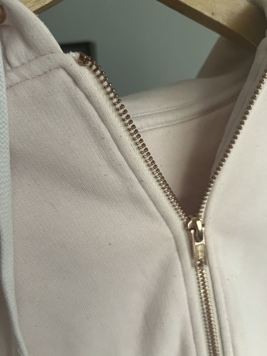 Bluza hm pudrowa kaptur rozpinana zamek z kapturem zamkiem basic
