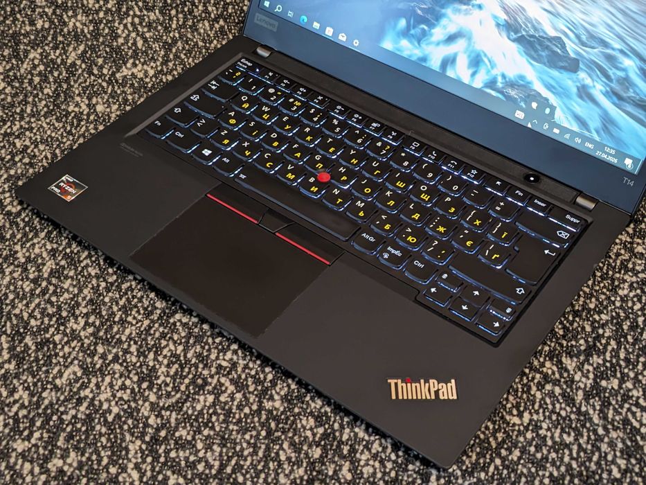 сенсорний Lenovo ThinkPad T14 Gen1 • AMD Ryzen 5 PRO|16|256|Radeon RX Vega