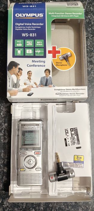 Dyktafon OLYMPUS WS-831  rejestrator dźwięku