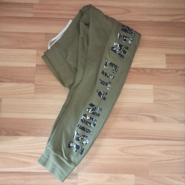 Зелені штани H&M, чоловічі, на резинках , для 12-14р