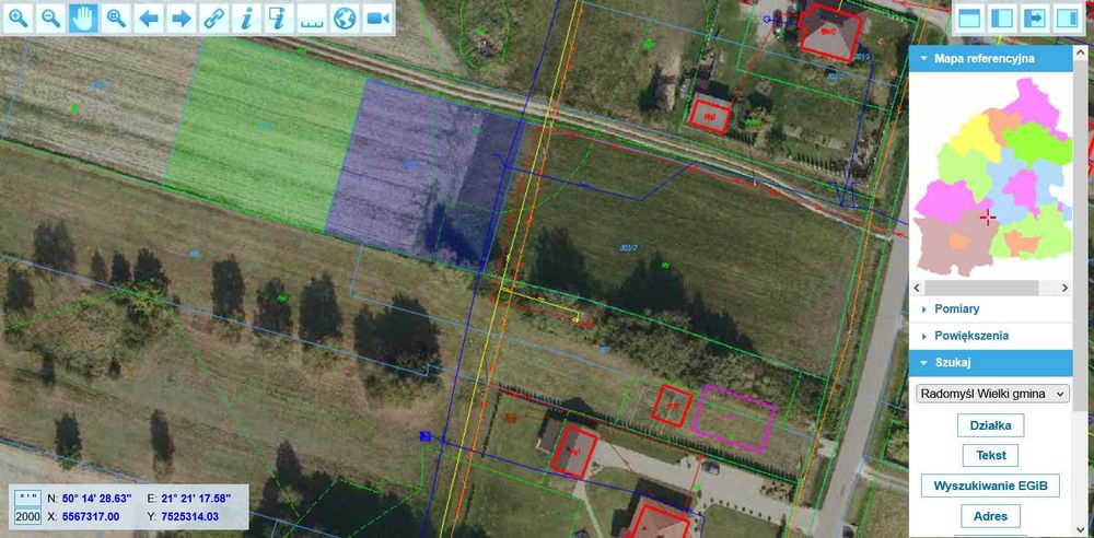 Cisza, las i przestrzeń  działka w Grzybowie k. Mielca