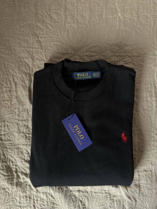 Ralph lauren camisola preta e vermelha M