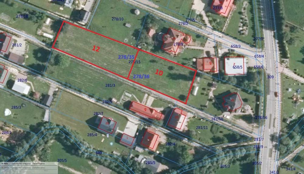 Działki budowlane FLORYNKA 12 arów i 10 arów - Widok 2