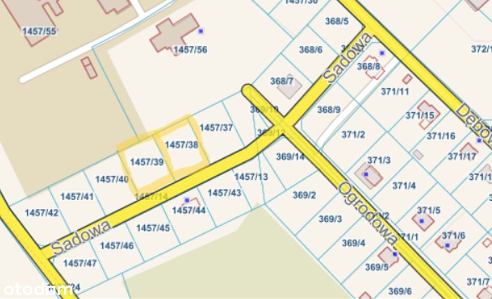 Prostki działka budowlana 1100 m2 ul. Sadowa