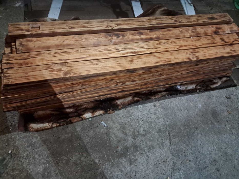 Opalane deski -Zestaw