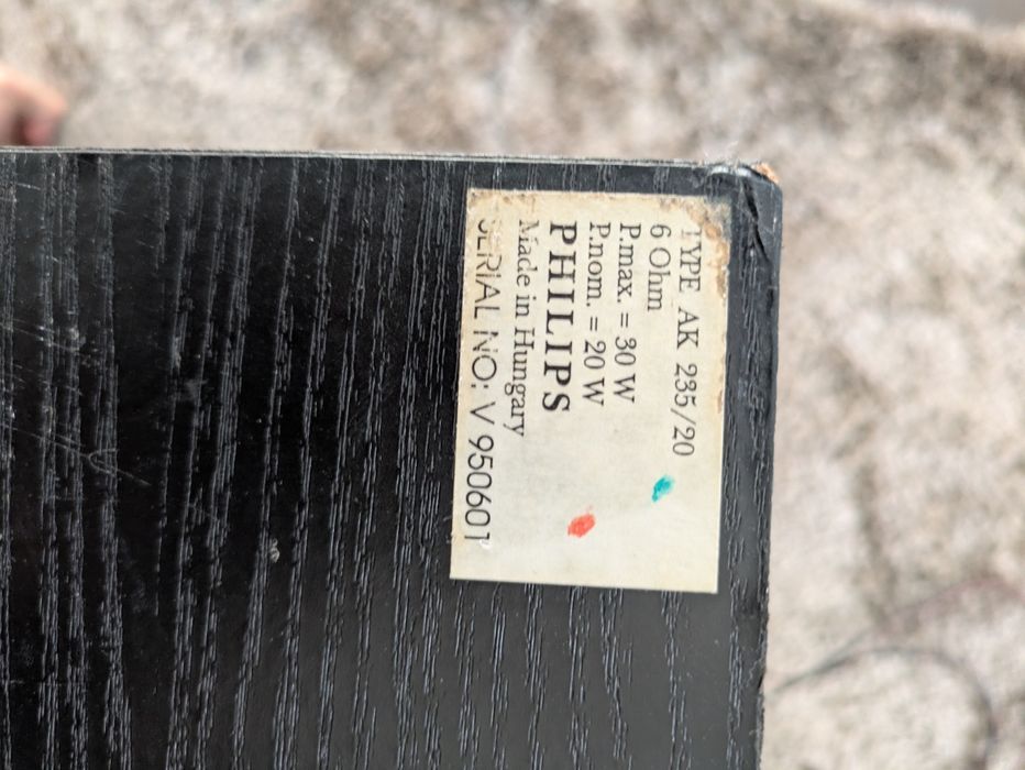 Par de colunas vintage Philips AK 235/20