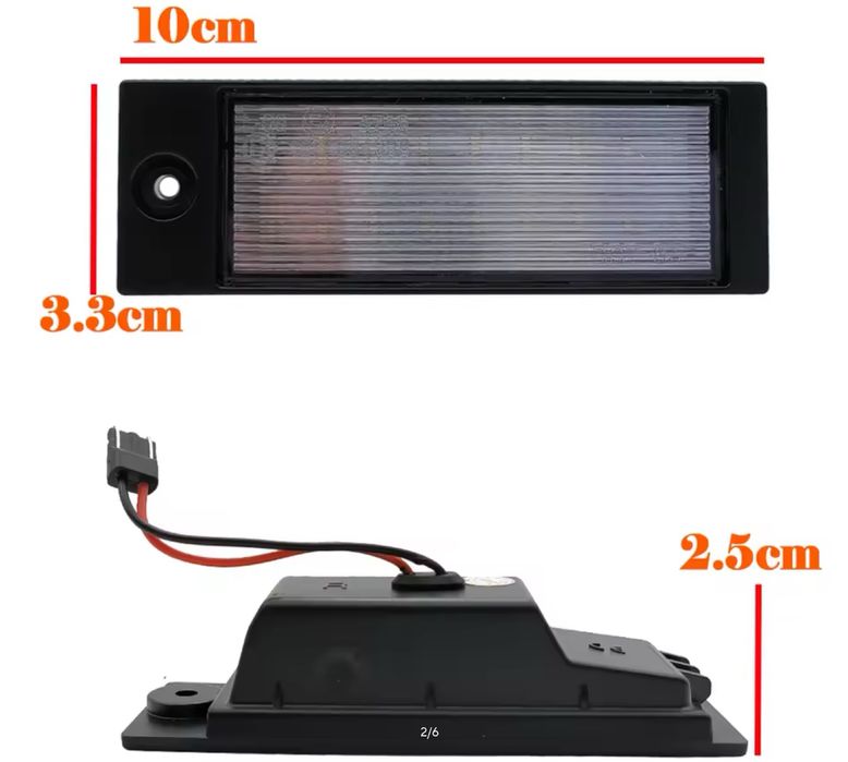 Lâmpadas Led Matricula Kia