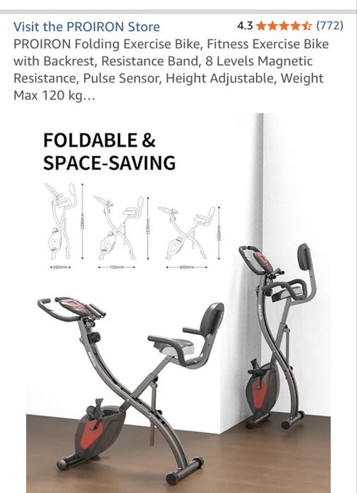 Bicicleta estatica e maquina de remo Novo e montado