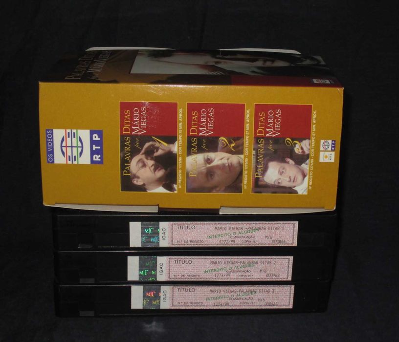 VHS Palavras Ditas por Mário Viegas RTP