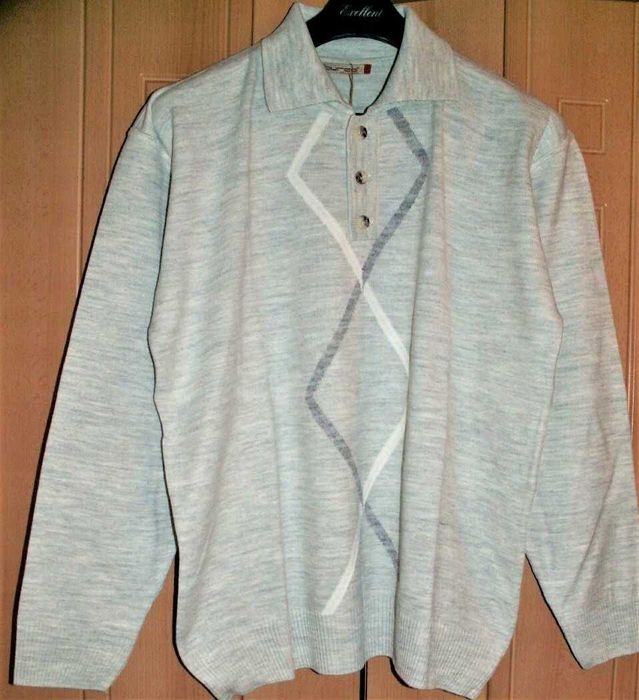 Sweter męski polo rozm.58(5XL) //134