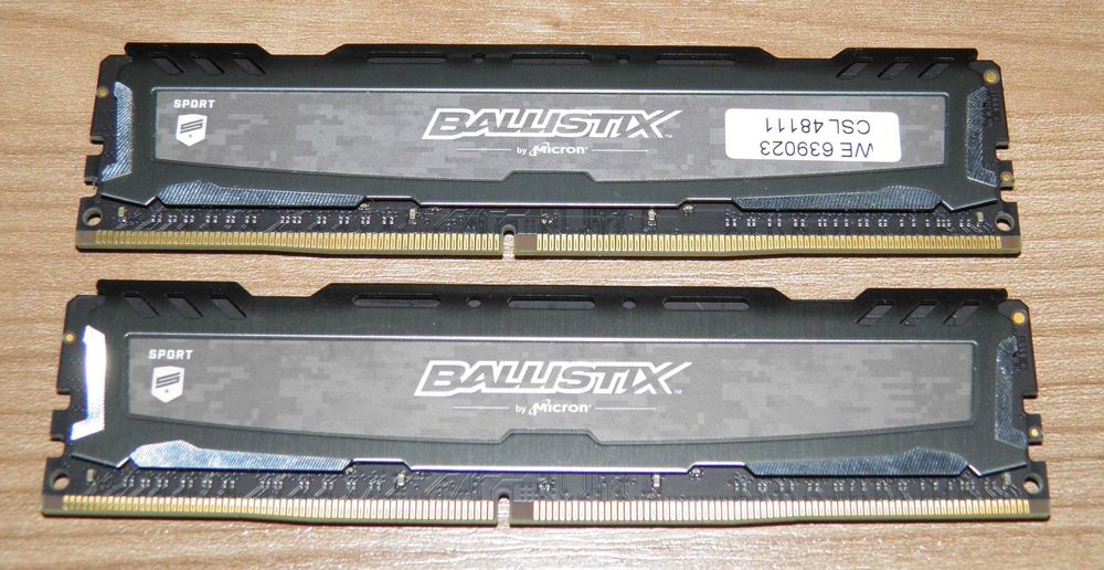 DDR4 2400 16 Gb (2*8GB) CRUCIAL Ballistix  BLS8G4D240FSB.16FBD