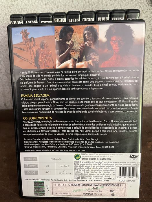 Dvd historia do homem o homem das cavernas