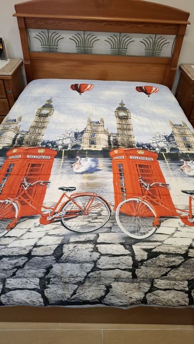 Edredão de casal com pêlo