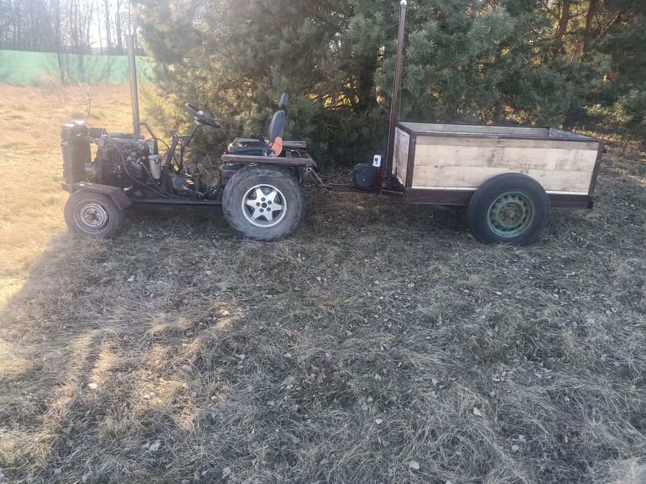 Traktorek z przyczepą kiper!
