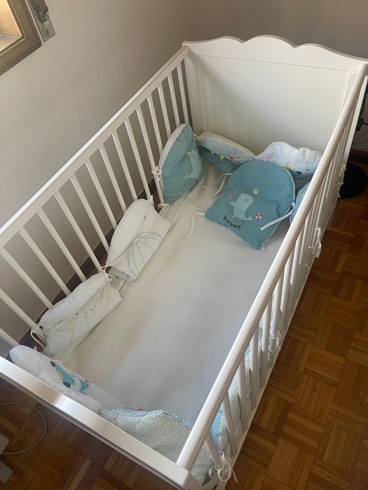 Berço Ikea Smagora + Colchão Ikea Krummelur