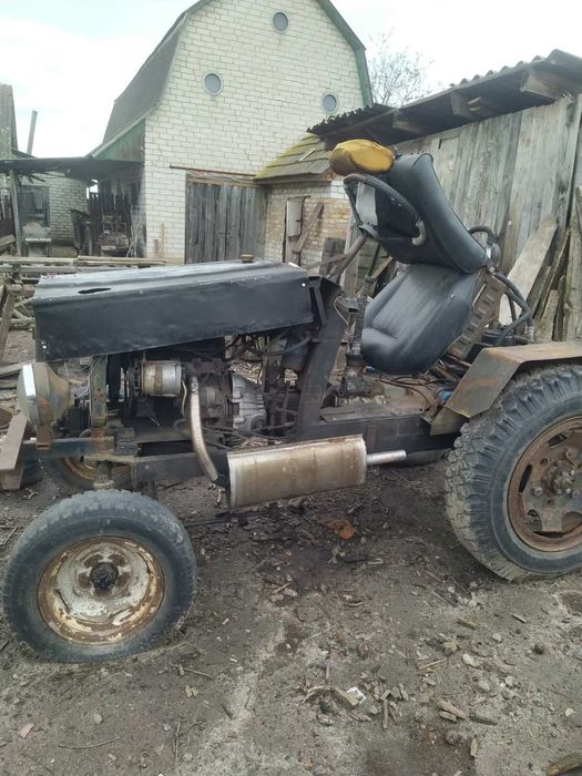 Саморобний міні трактор з японським дизельним двигуном