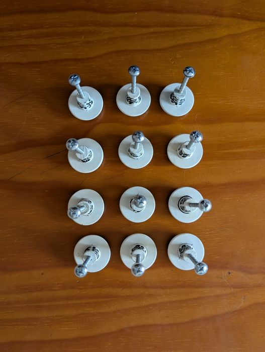 Puxadores de cómoda (conjunto de 12)