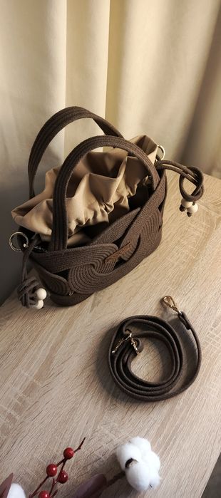 Сумка ручної роботи з шнура