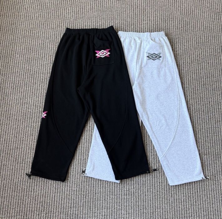 Штани MERTRA x Umbro Warm Up Joggers (Black/Grey]