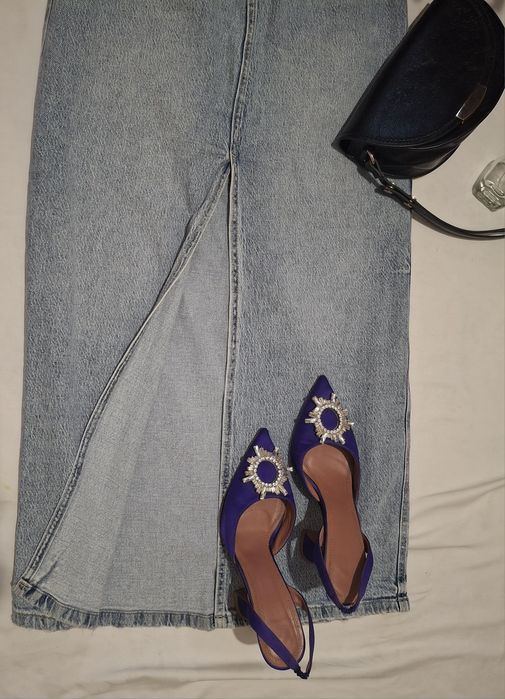 Трендова джинсова спідниця ZARA